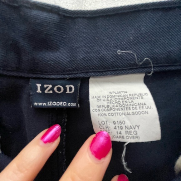Izod navy blue dress pants - Picture 3 of 3